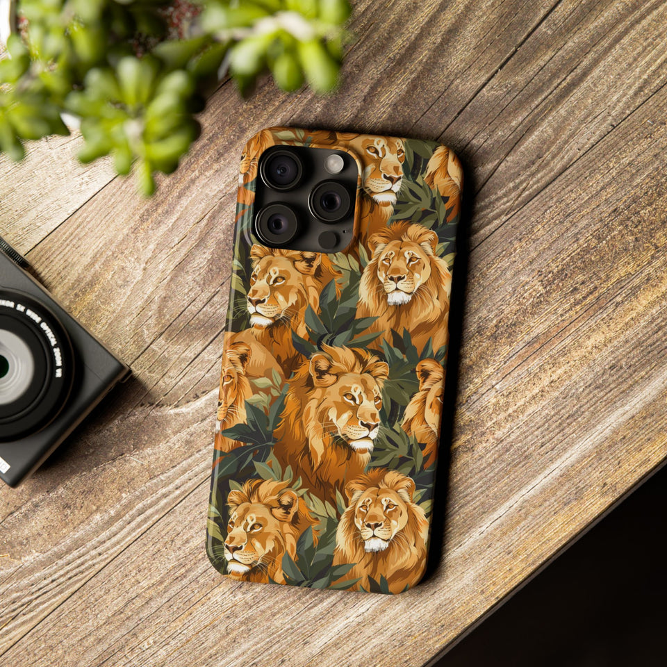 Premium Pride Of Lions iPhone Case | Lion Gifts Slim Phone Cases