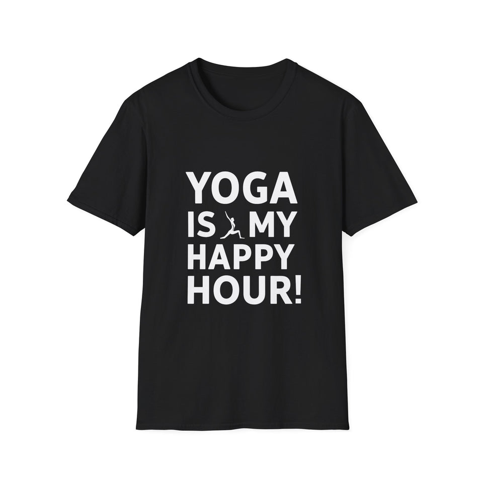 Yoga Is My Happy Hour Yoga Shirt | Yoga Gift | Unisex Yoga T Shirt 2