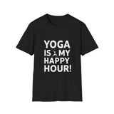 Yoga Is My Happy Hour Yoga Shirt | Yoga Gift | Unisex Yoga T Shirt 2 Yoga Is My Happy Hour Yoga Shirt | Yoga Gift | Unisex Yoga T Shirt 2