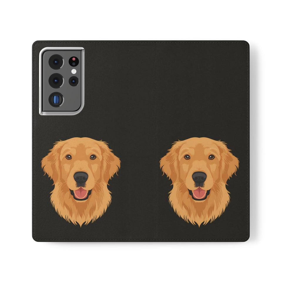 Golden Retriever iPhone & Samsung Galaxy Wallet Phone Case | Golden Retriever Flip Case