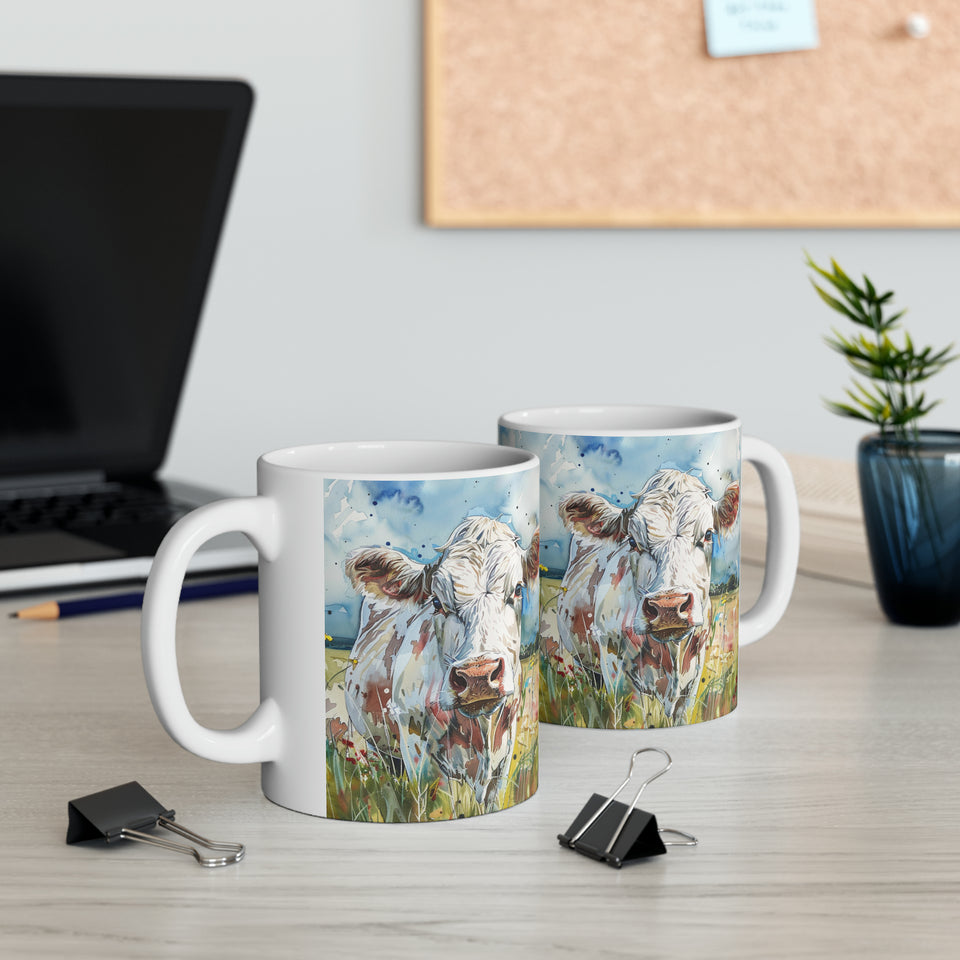 Cow Mug | Coffee Cow Mug | Cow Print Mug | Cow Presents | Highland Cow Mug 11oz