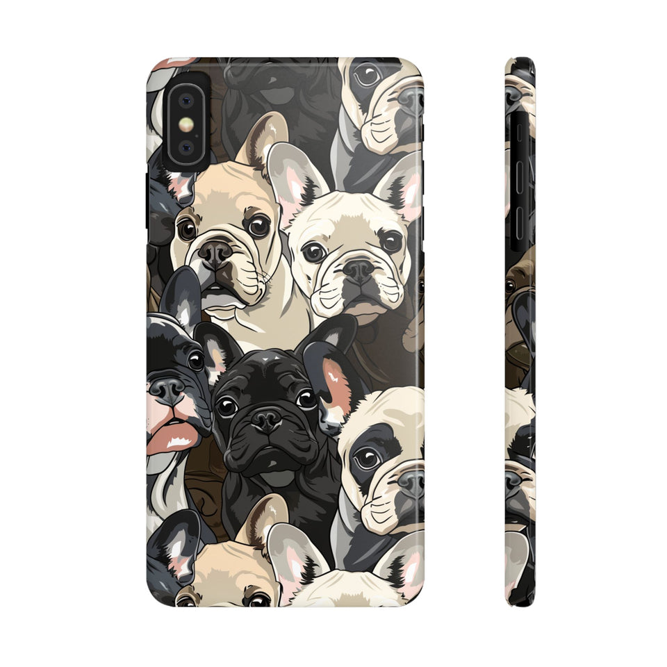 Premium French Bulldogs iPhone Case | Cute Frenchie Gifts Slim Phone Cases