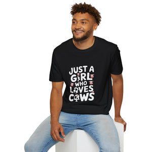 Just A Girl Who Loves Cows Shirt | Cute Cow Lover Gifts | Cows Unisex T-Shirt Just A Girl Who Loves Cows Shirt | Cute Cow Lover Gifts | Cows Unisex T-Shirt