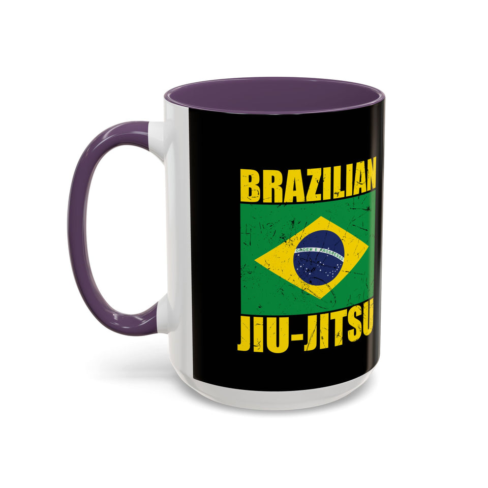 Brazilian Jiu Jitsu Flag | BJJ Accent Coffee Mug