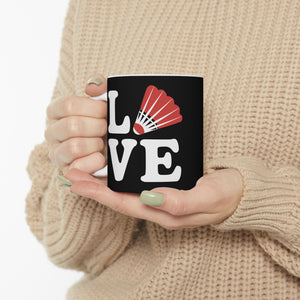 Love Badminton Ceramic Mug | Badminton Gifts (11oz) Love Badminton Ceramic Mug | Badminton Gifts (11oz)