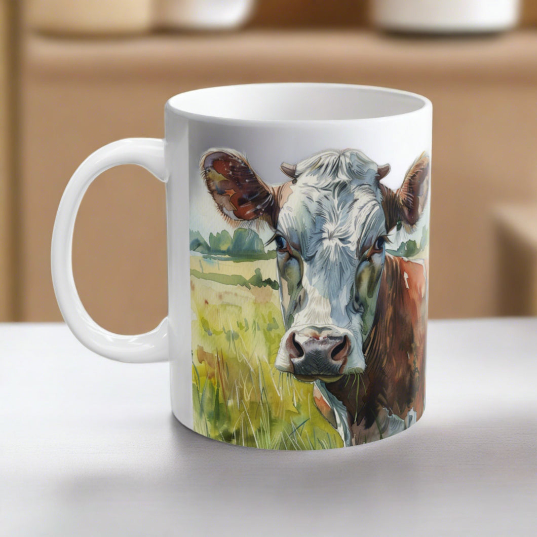 Cow Mug | Coffee Cow Mug | Cow Print Mug | Cow Presents | Highland Cow Mug 11oz