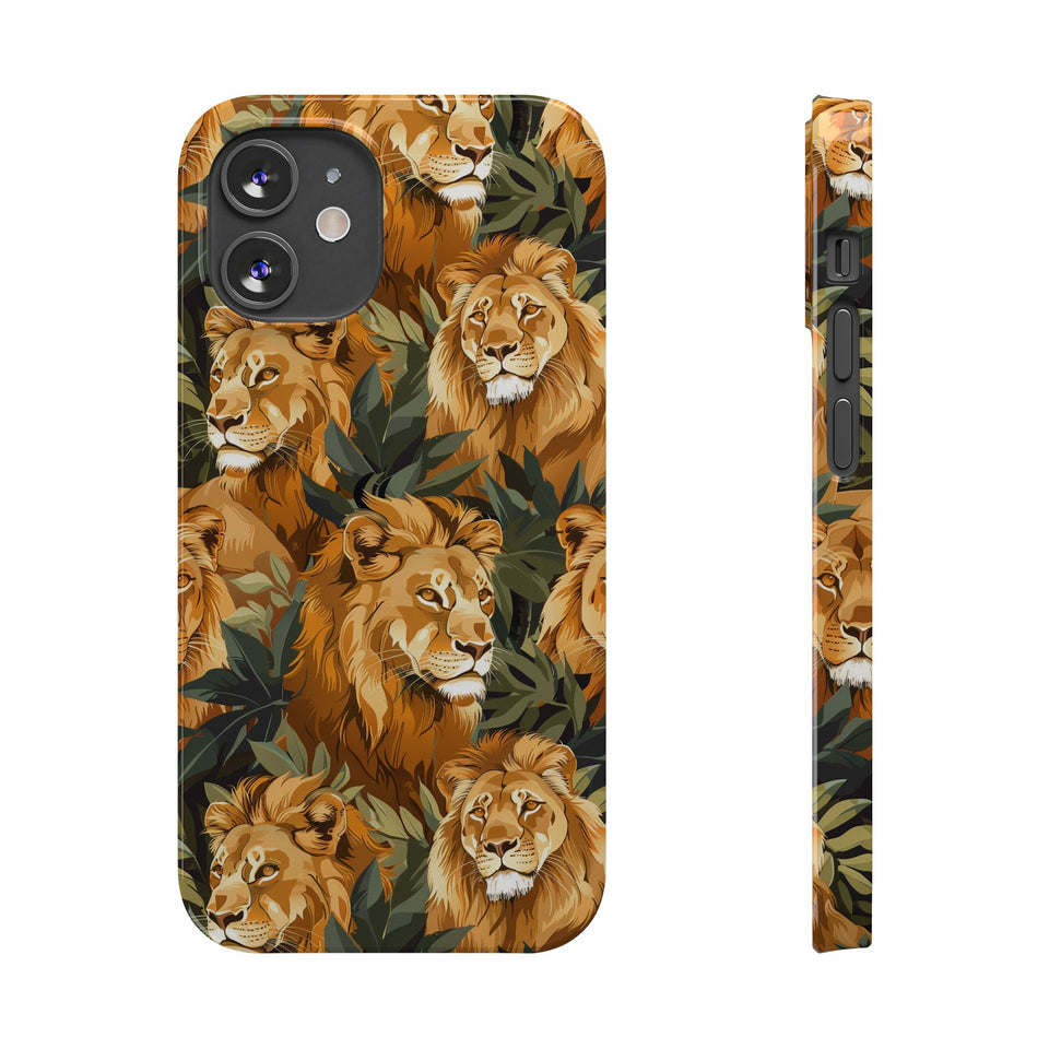 Premium Pride Of Lions iPhone Case | Lion Gifts Slim Phone Cases