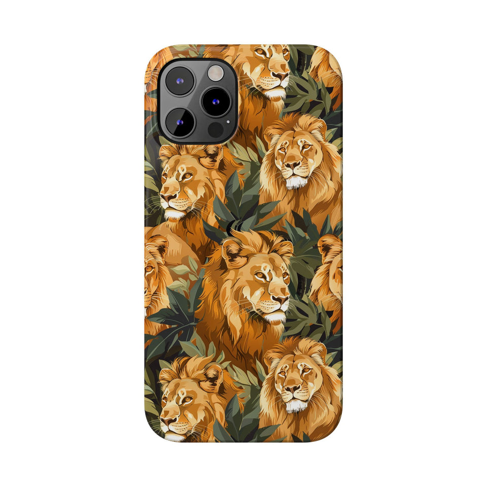 Premium Pride Of Lions iPhone Case | Lion Gifts Slim Phone Cases