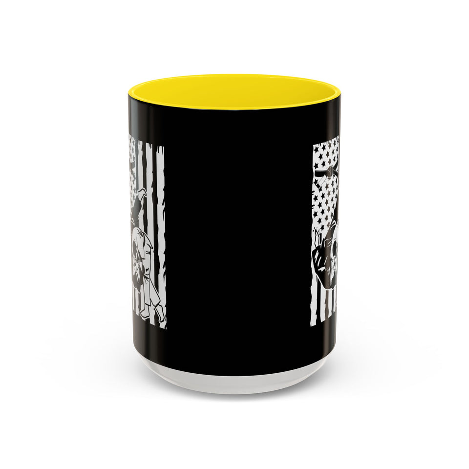 Brazilian Jiu Jitsu Flag Throw | BJJ Accent Coffee Mug