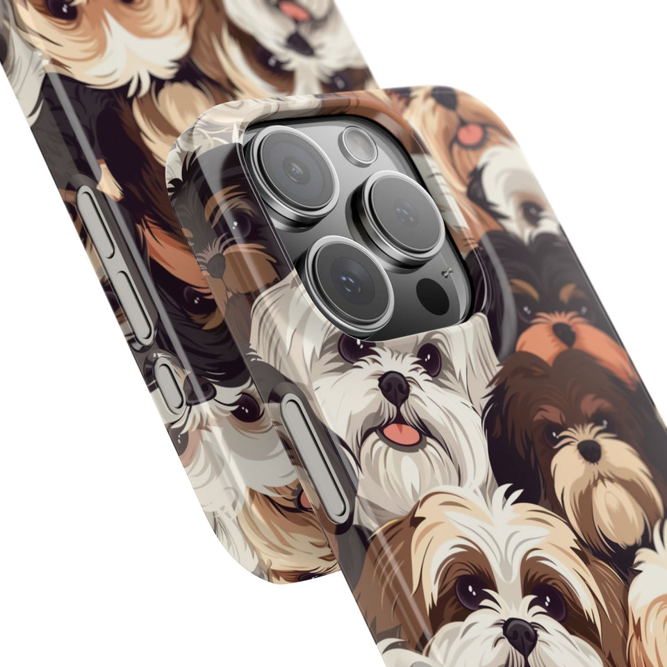 Premium Group of Shih Tzu iPhone Case | Cute Shih Tzu Gifts Slim Phone Cases