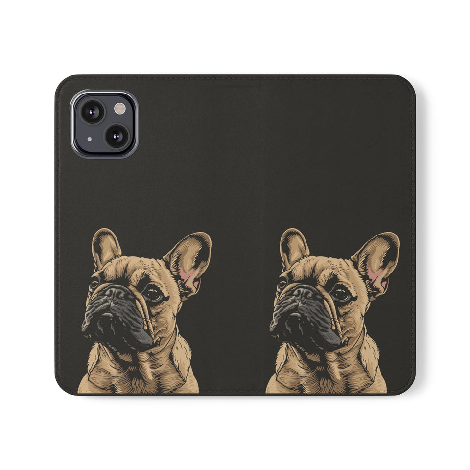 French Bulldog Phone Case | I Love My Frenchie Wallet Phone Case Gifts | IPhone & Samsung Galaxy French Bulldog Flip Cases