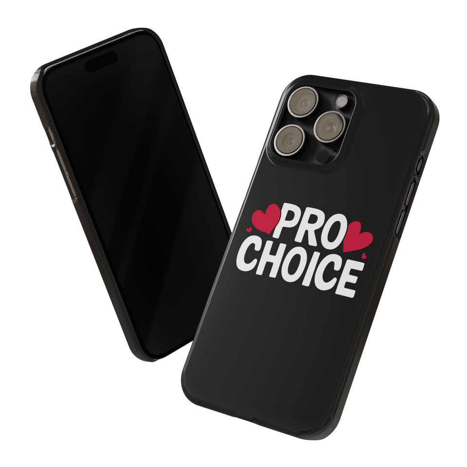 Premium Pro Choice iPhone Case | Feminist Pro Choice Gifts Slim Phone Cases