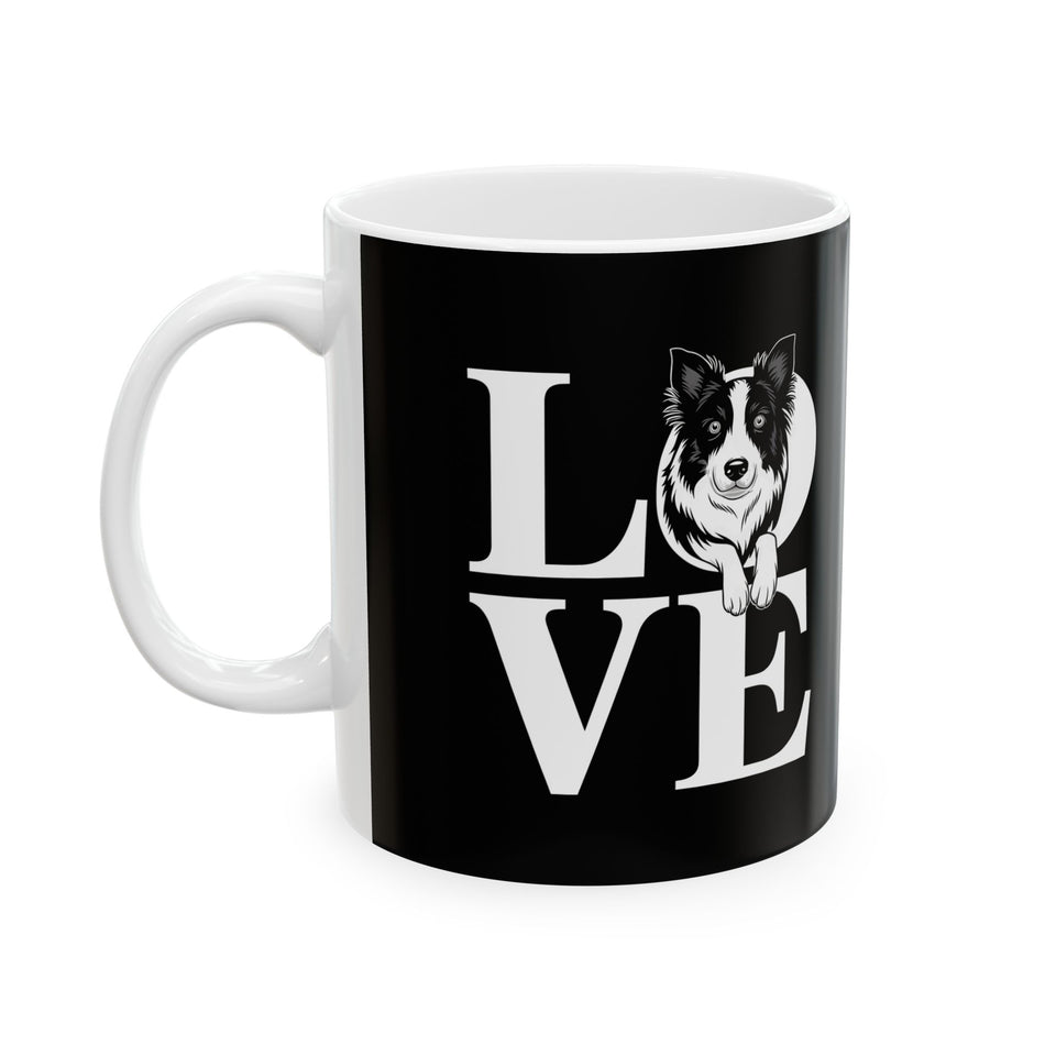 Love Border Collies Mug | Border Collie Gifts | Cute Border Collie Sheep Dog Coffee Mug 11oz