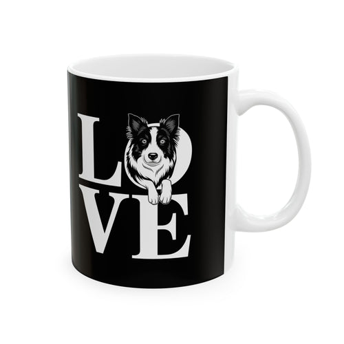 Love Border Collies Mug | Border Collie Gifts | Cute Border Collie Sheep Dog Coffee Mug 11oz