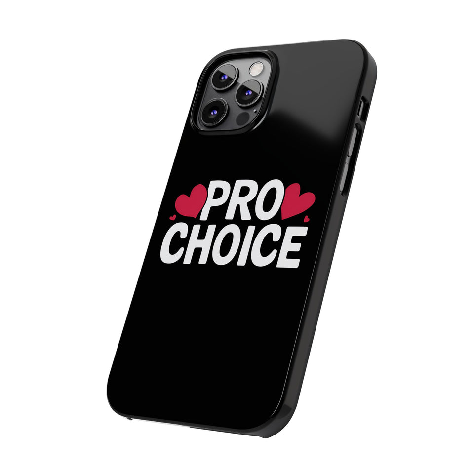 Premium Pro Choice iPhone Case | Feminist Pro Choice Gifts Slim Phone Cases