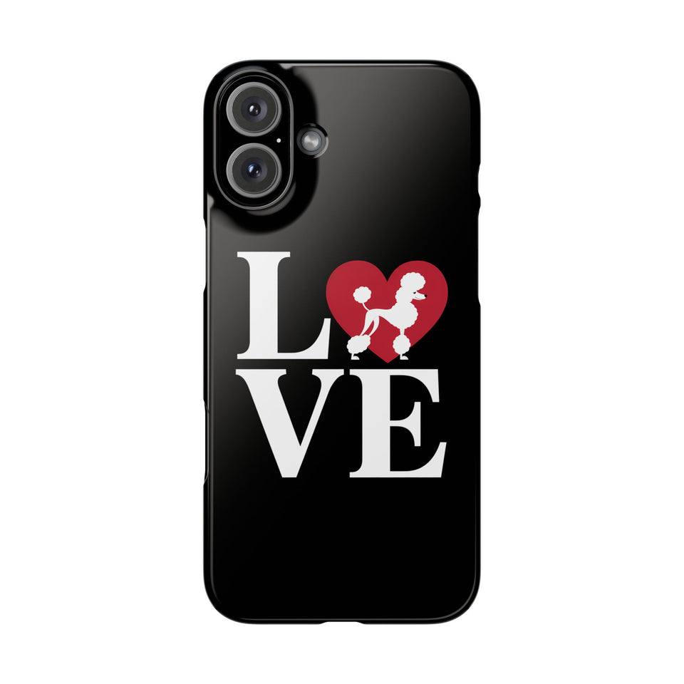 Premium Love Poodles iPhone Case | Cute Poodle Gifts Slim Phone Cases