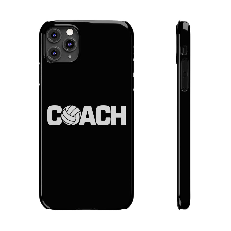 Premium Volleyball Coach iPhone Case | Volleyball Coach Gifts Slim Phone Cases