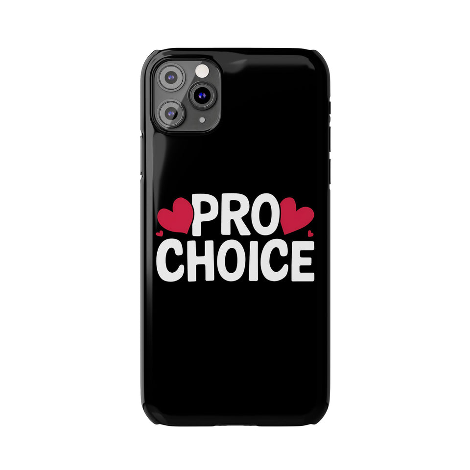 Premium Pro Choice iPhone Case | Feminist Pro Choice Gifts Slim Phone Cases