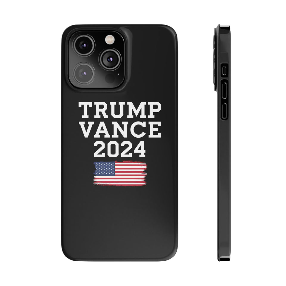 Premium Trump Vance 2024 iPhone Case | Donald Trump Gifts Slim Phone Cases