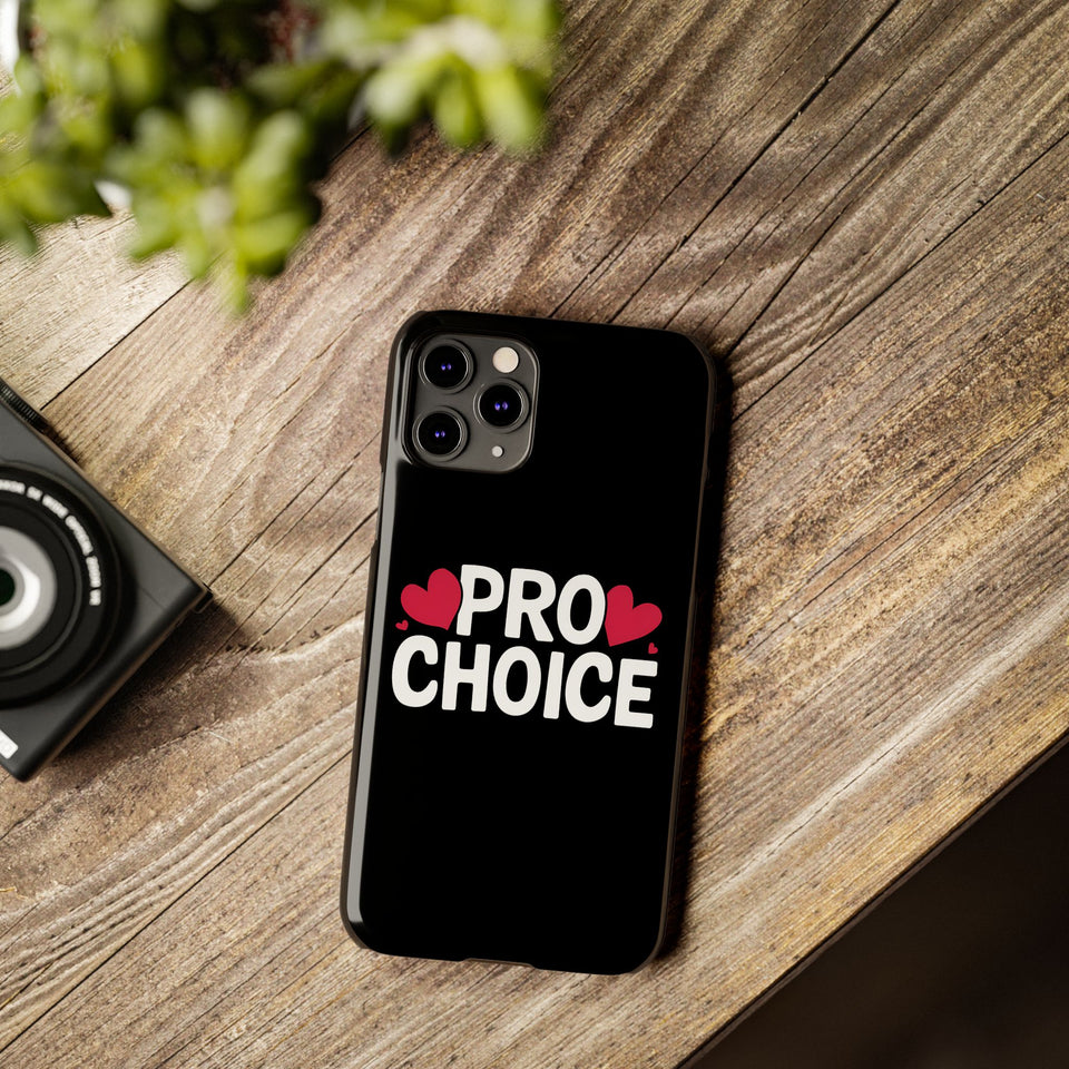 Premium Pro Choice iPhone Case | Feminist Pro Choice Gifts Slim Phone Cases