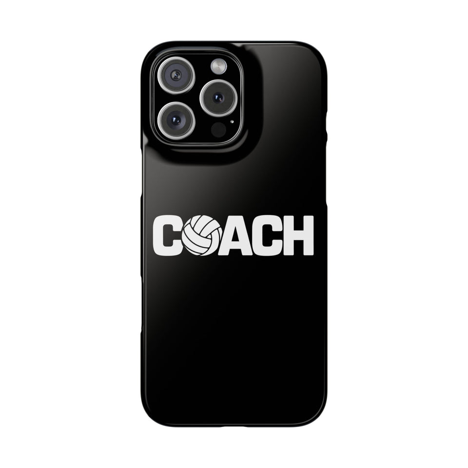 Premium Volleyball Coach iPhone Case | Volleyball Coach Gifts Slim Phone Cases