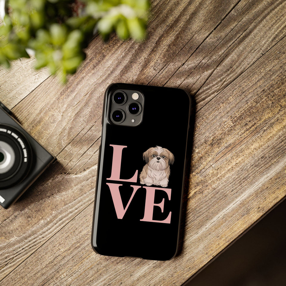 Premium Love Shih Tzu iPhone Case 2 | Cute Shih Tzu Slim Phone Cases