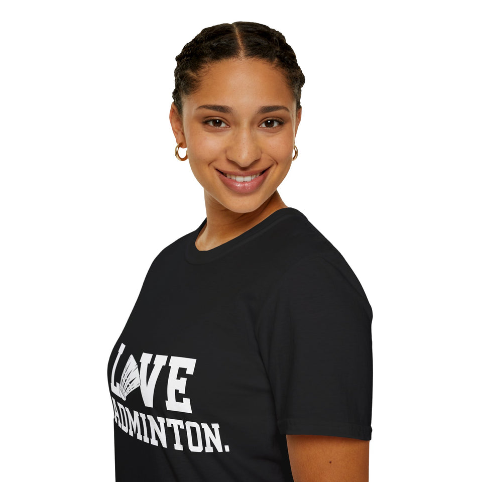 Love Badminton Shirt 2 | Badminton Gift | Badminton Merchandise | Badminton Gifts Presents Unisex T-Shirt