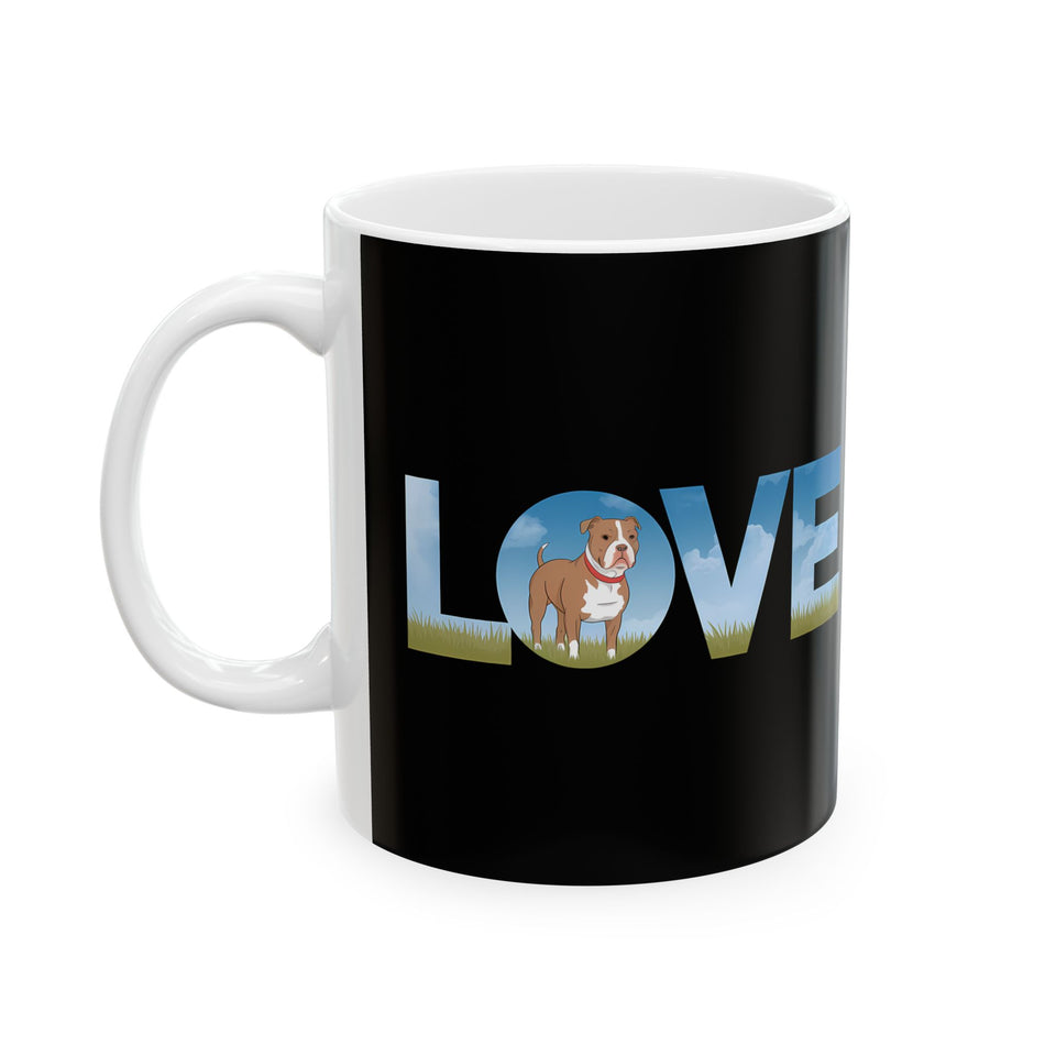 Love Pitbulls Mug | Pitbull Coffee Mug | Cute Pitbull Coffee Mug 11oz