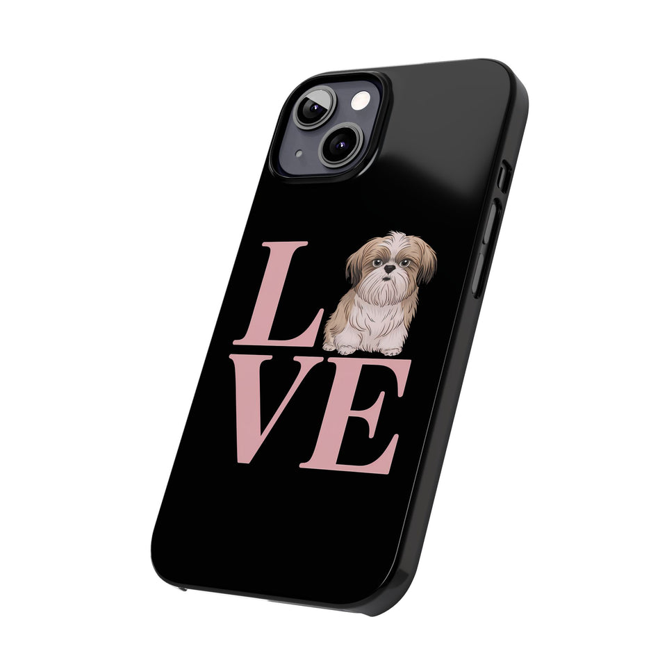 Premium Love Shih Tzu iPhone Case 2 | Cute Shih Tzu Slim Phone Cases