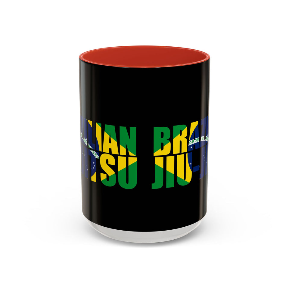 Brazilian Jiu Jitsu Flag 3 | BJJ Accent Coffee Mug