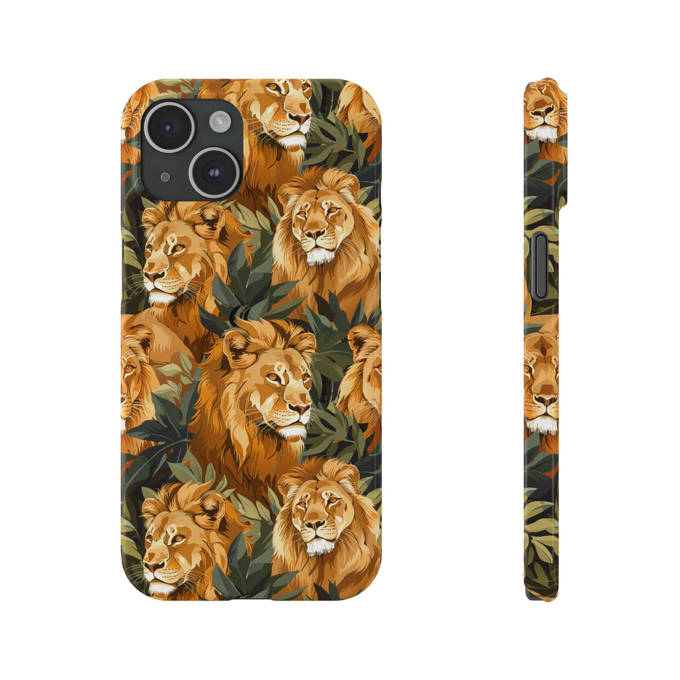 Premium Pride Of Lions iPhone Case | Lion Gifts Slim Phone Cases