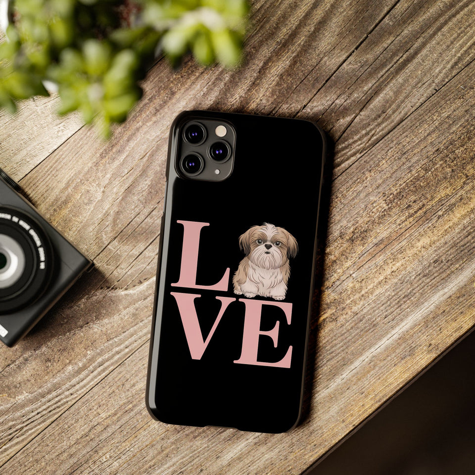 Premium Love Shih Tzu iPhone Case 2 | Cute Shih Tzu Slim Phone Cases