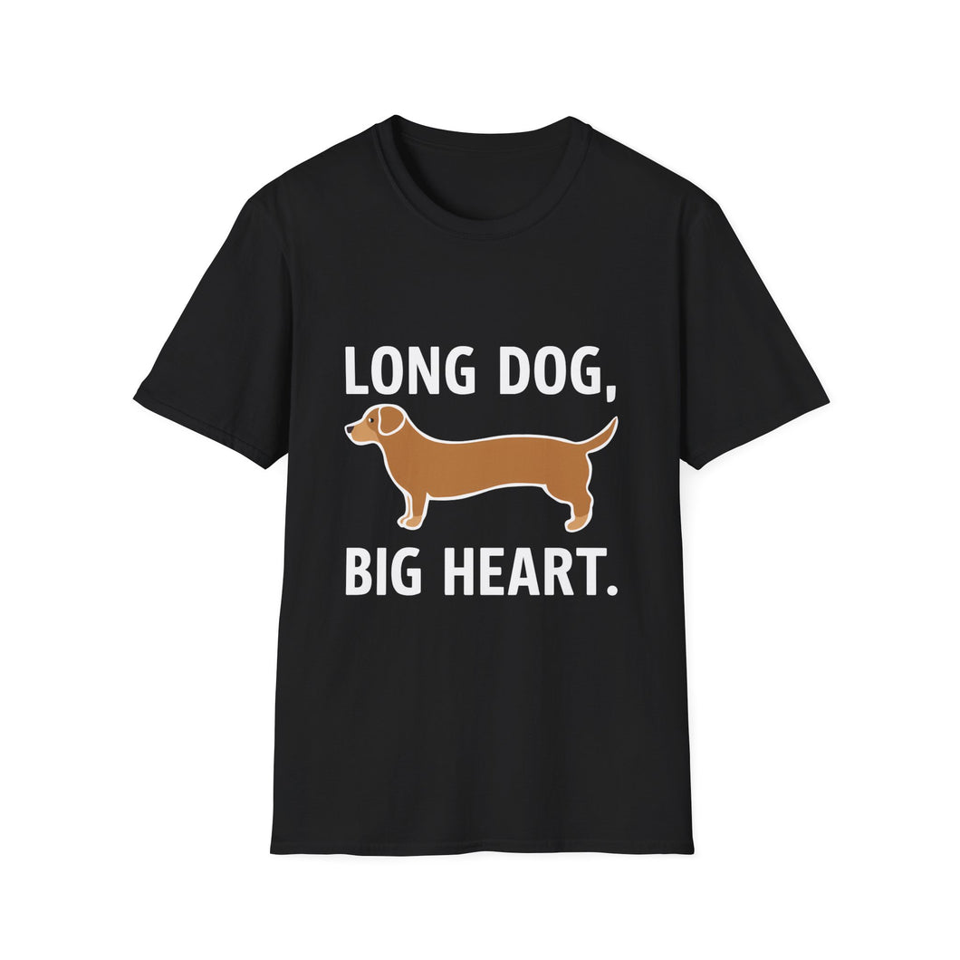 Long Dog Big Heart Dachshund Shirt | Weiner Dog Gift | Unisex Sausage Dog Dachshund T Shirt