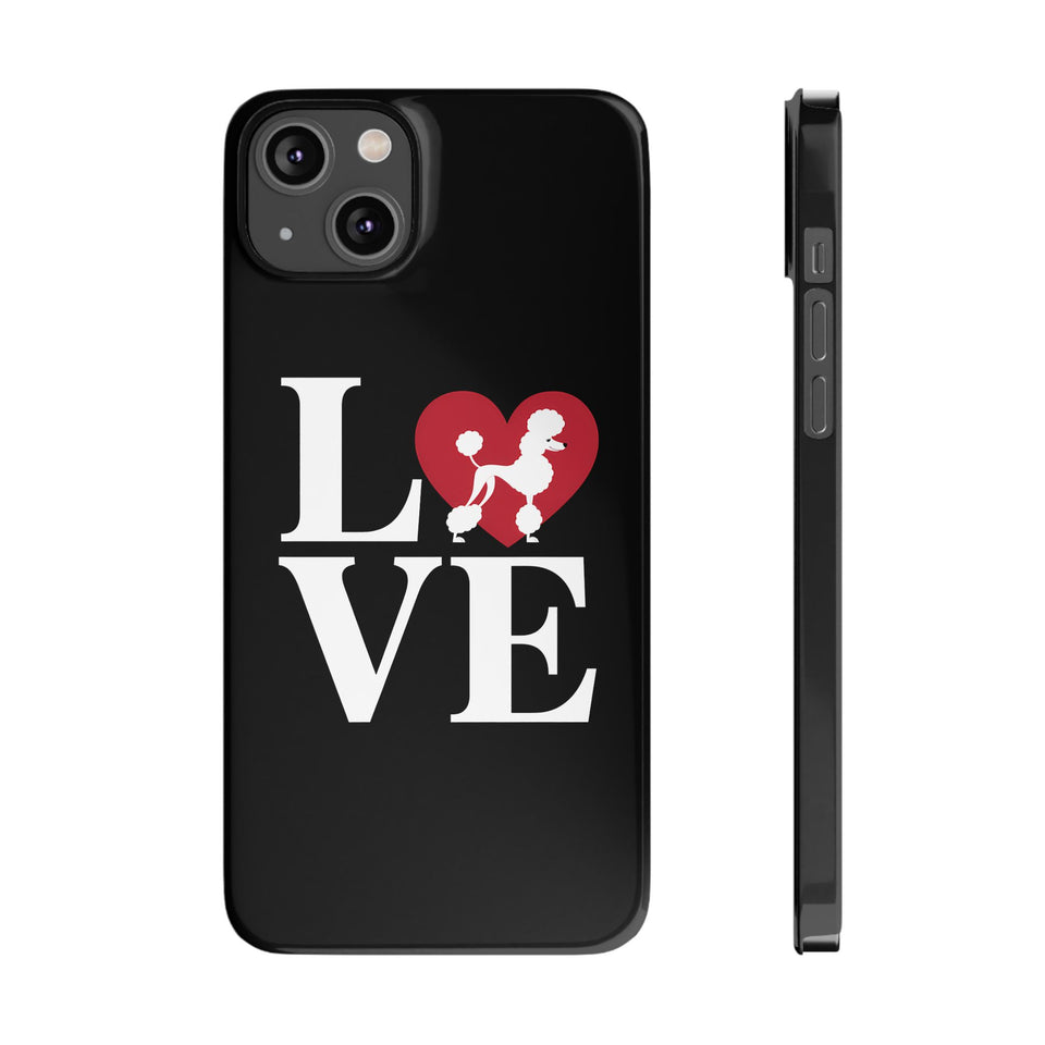 Premium Love Poodles iPhone Case | Cute Poodle Gifts Slim Phone Cases