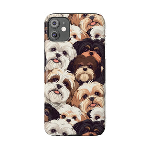 Premium Group of Shih Tzu iPhone Case | Cute Shih Tzu Gifts Slim Phone Cases Premium Group of Shih Tzu iPhone Case | Cute Shih Tzu Gifts Slim Phone Cases