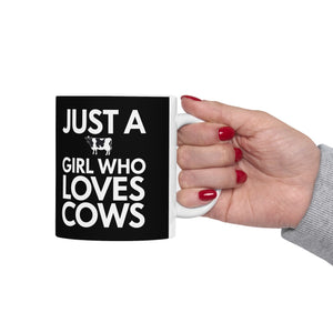 Just A Girl Who Loves Cows Mug | Cow Gifts | Adorable Cow Coffee Mug 11oz Just A Girl Who Loves Cows Mug | Cow Gifts | Adorable Cow Coffee Mug 11oz