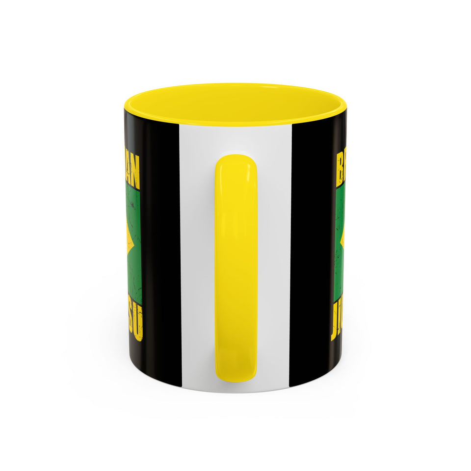 Brazilian Jiu Jitsu Flag | BJJ Accent Coffee Mug