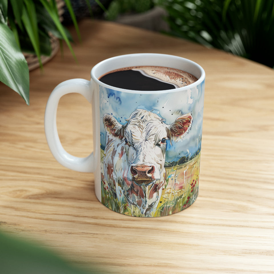 Cow Mug | Coffee Cow Mug | Cow Print Mug | Cow Presents | Highland Cow Mug 11oz