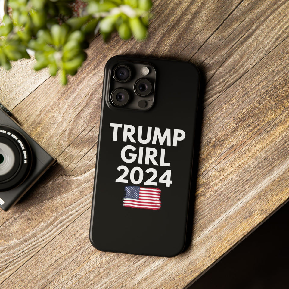 Premium Trump Girl iPhone Case | Donald Trump Gifts Slim Phone Cases