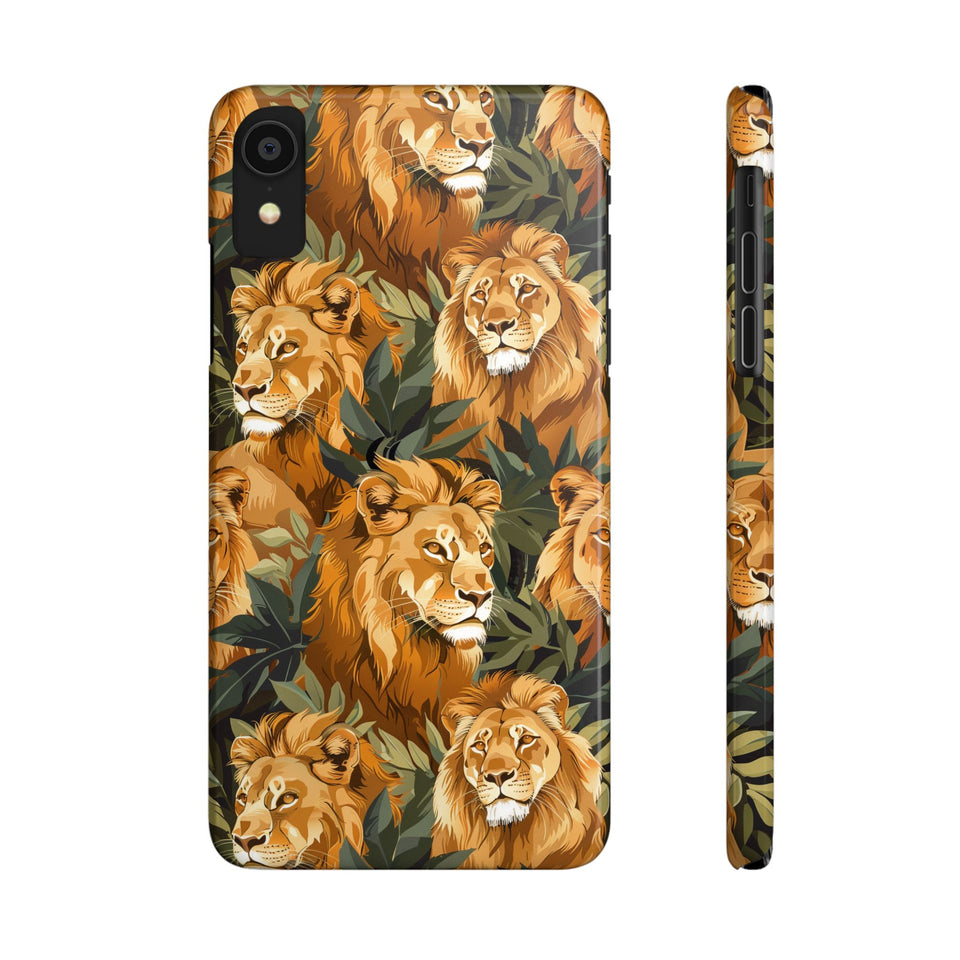 Premium Pride Of Lions iPhone Case | Lion Gifts Slim Phone Cases