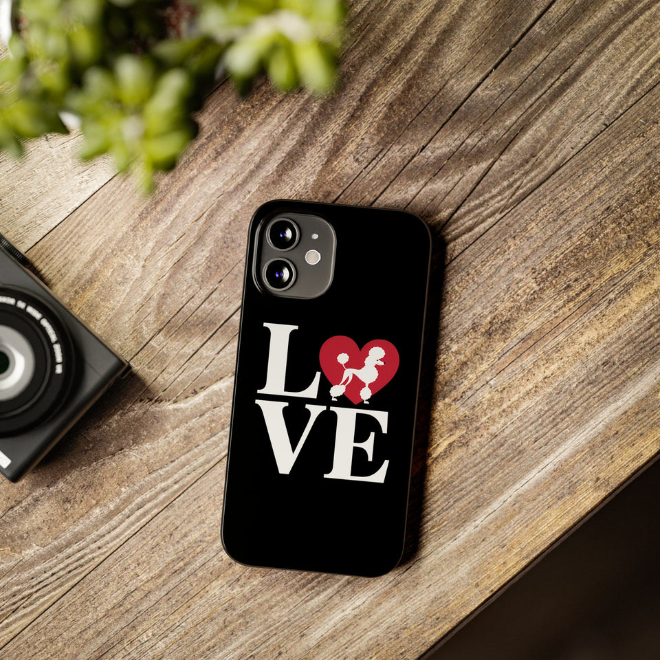 Premium Love Poodles iPhone Case | Cute Poodle Gifts Slim Phone Cases