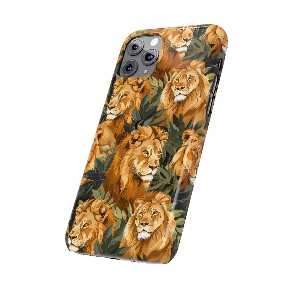 Premium Pride Of Lions iPhone Case | Lion Gifts Slim Phone Cases