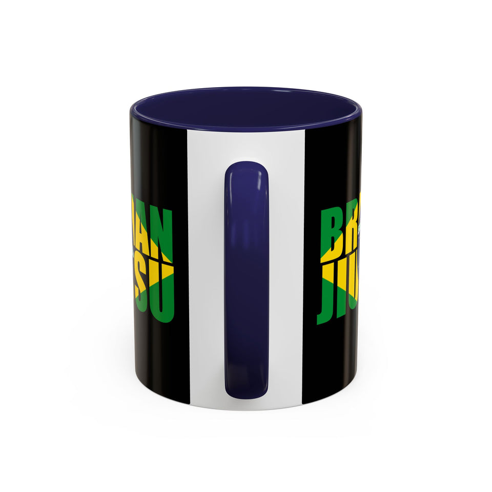 Brazilian Jiu Jitsu Flag 3 | BJJ Accent Coffee Mug