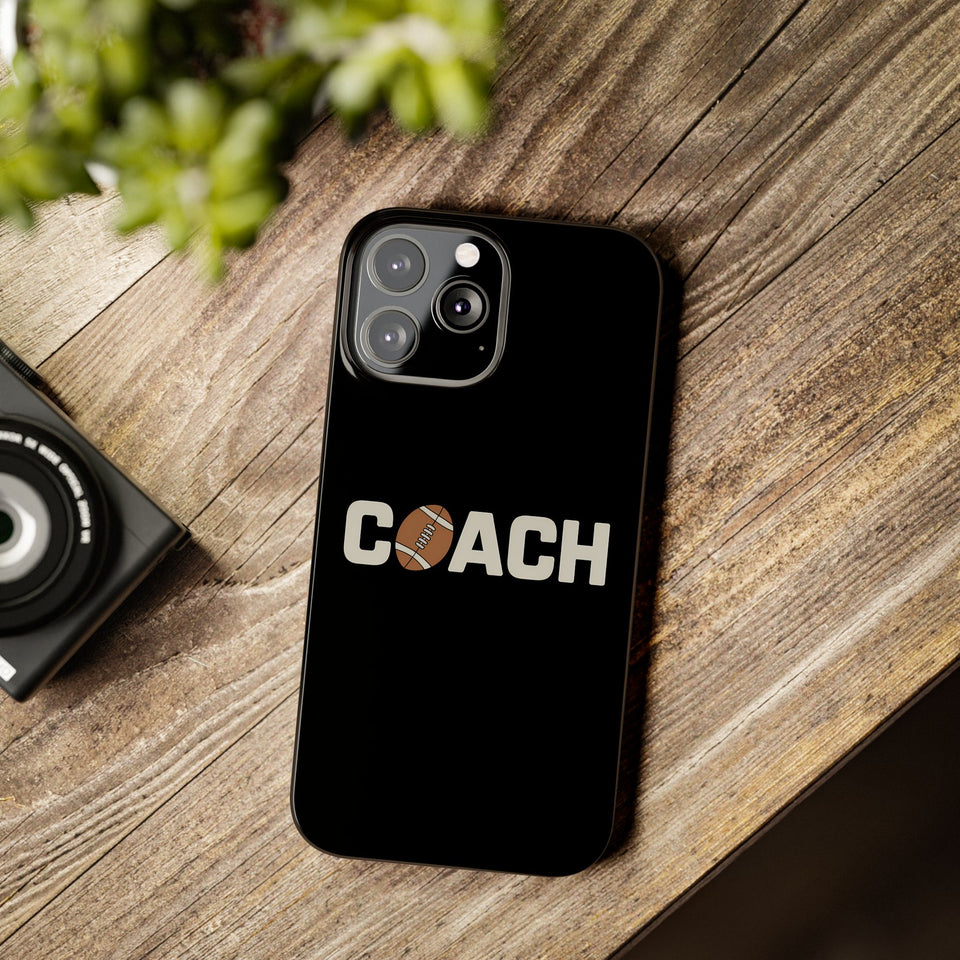 Premium Football Coach iPhone Case | Football Coach Gifts Slim Phone Cases