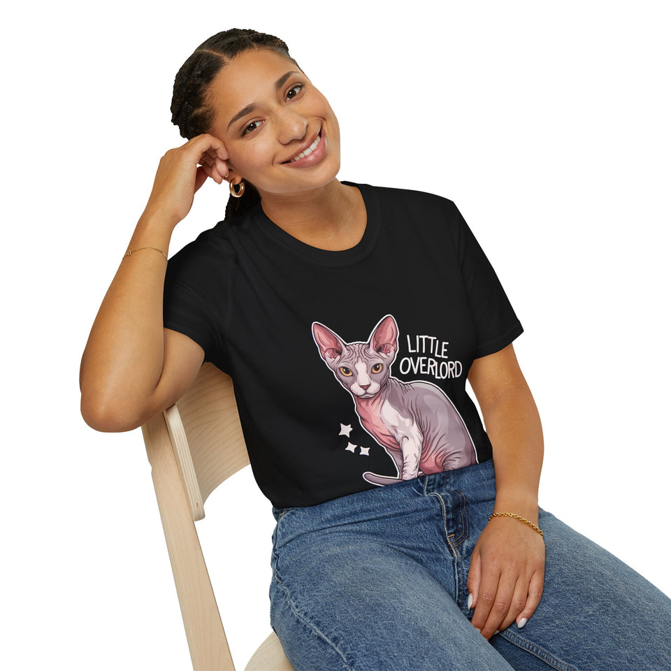 Little Overlord Sphynx Shirt | Sphynx Mom Gifts | Sphinx Merchandise | Sphynx Cat Presents Unisex T-Shirt