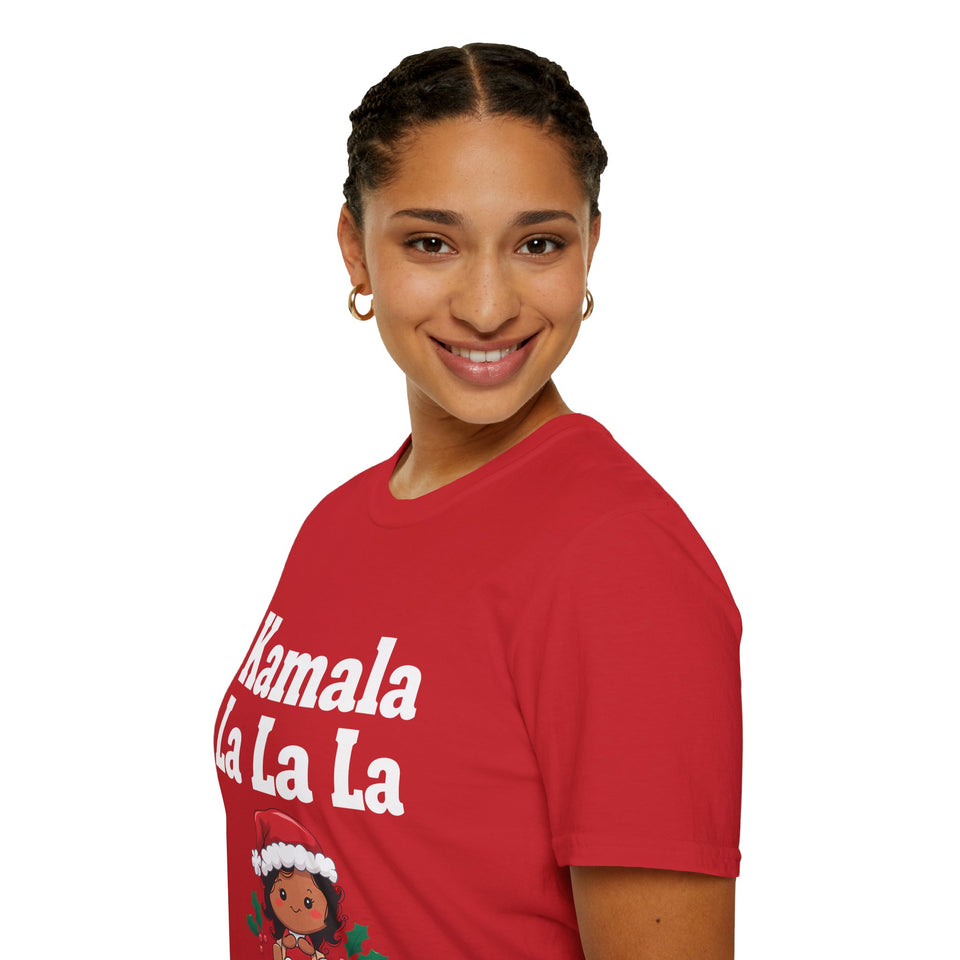 Kamala La La La Kamala Harris Ugly Xmas T-Shirt | Kamala Harris Christmas Gift Unisex T-Shirt