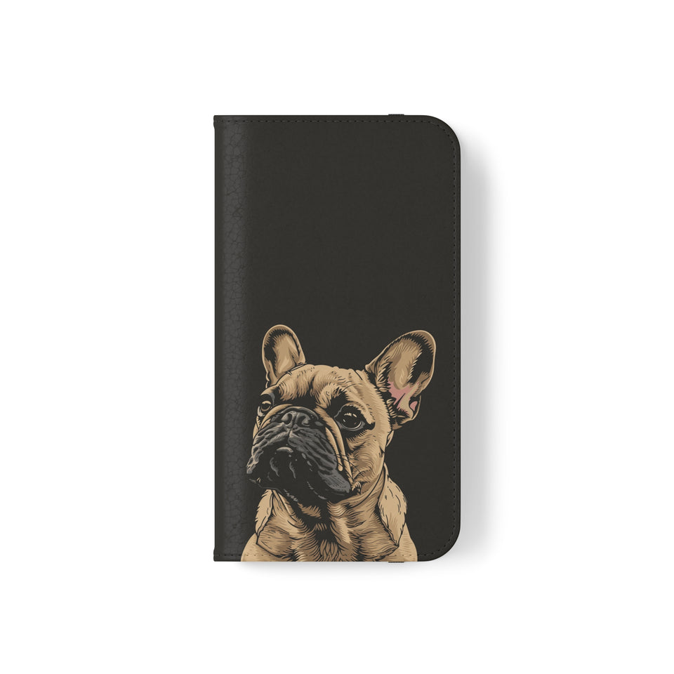 French Bulldog Phone Case | I Love My Frenchie Wallet Phone Case Gifts | IPhone & Samsung Galaxy French Bulldog Flip Cases