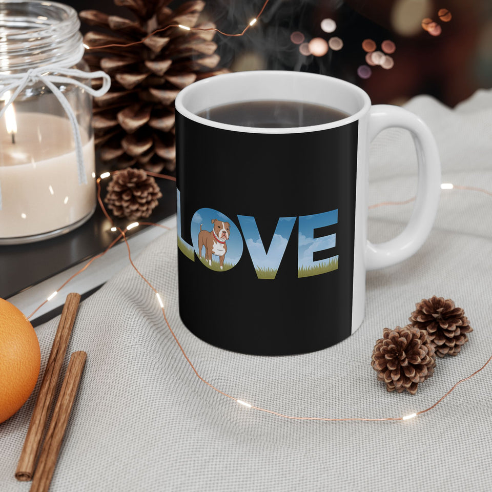 Love Pitbulls Mug | Pitbull Coffee Mug | Cute Pitbull Coffee Mug 11oz