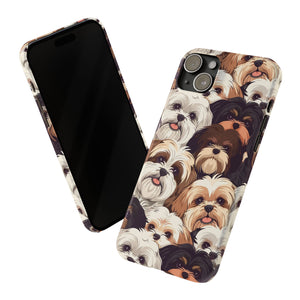 Premium Group of Shih Tzu iPhone Case | Cute Shih Tzu Gifts Slim Phone Cases Premium Group of Shih Tzu iPhone Case | Cute Shih Tzu Gifts Slim Phone Cases