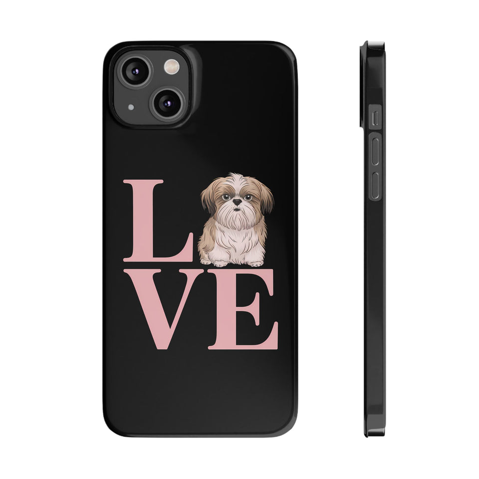 Premium Love Shih Tzu iPhone Case 2 | Cute Shih Tzu Slim Phone Cases